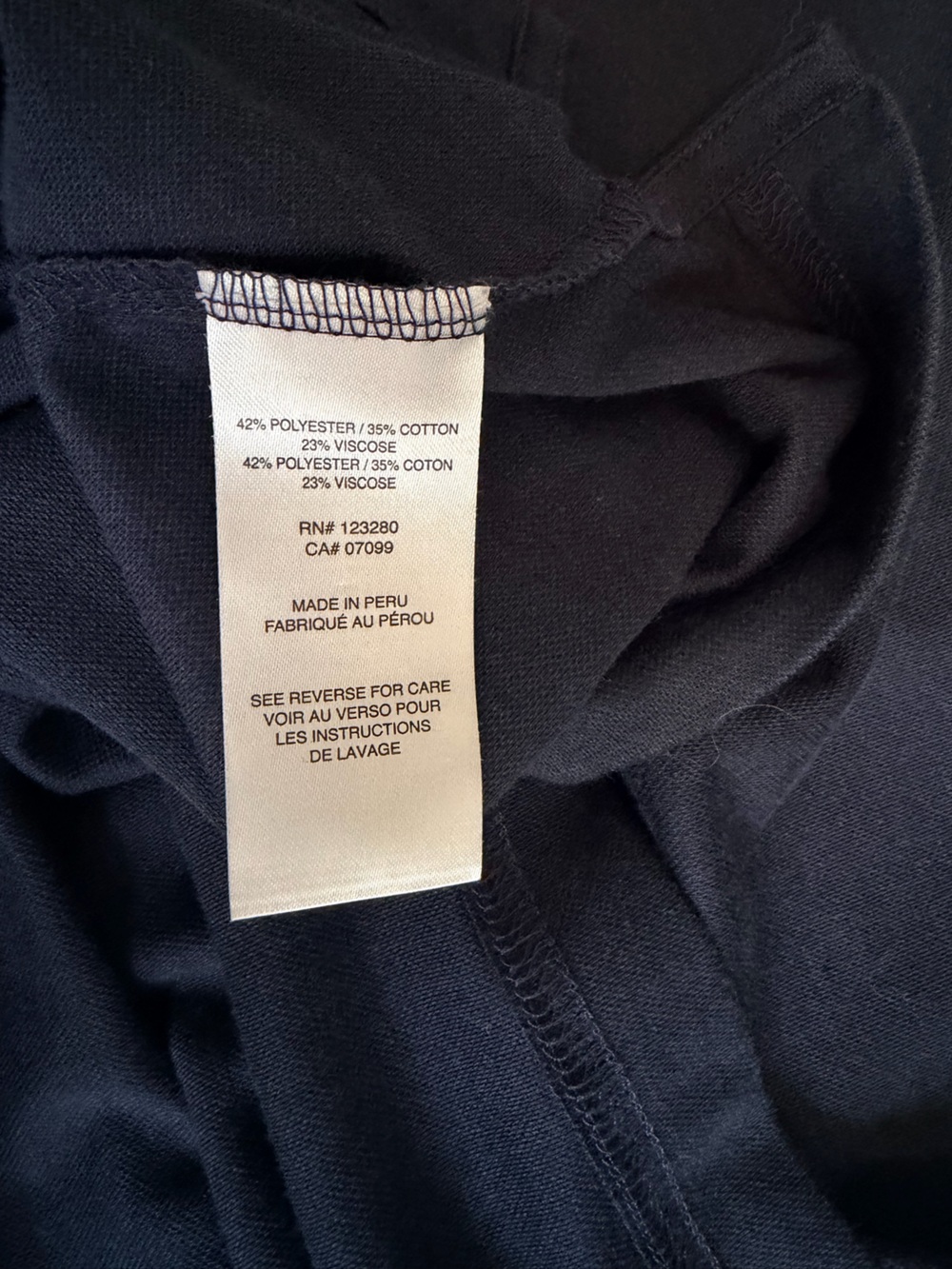 Travis Mathew two toned navy & teal polo, size XL - Picture 3 of 3